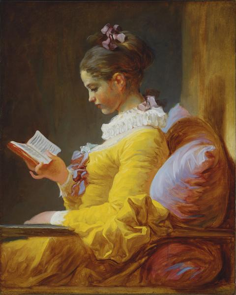 A Young Girl Reading by Jean-Honore Fragonard