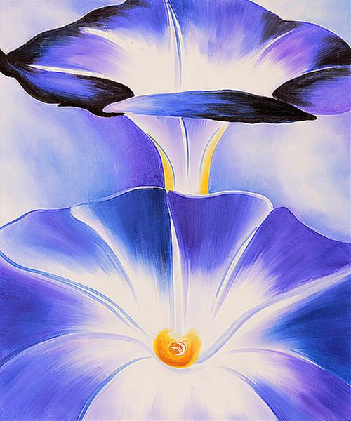 Blue Morning Glories by Georgia O'Keeffe
