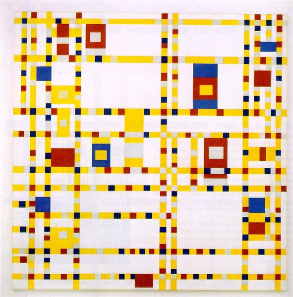 Broadway Boogie Woogie by Piet Mondrian
