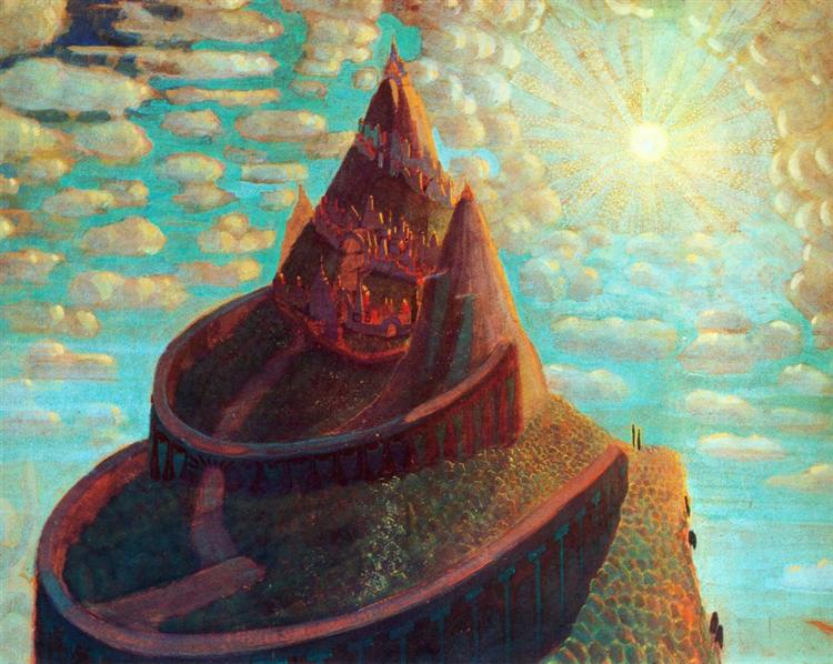 Castle (Castle Fairy Tale) by Mikalojus Konstantinas Ciurlionis