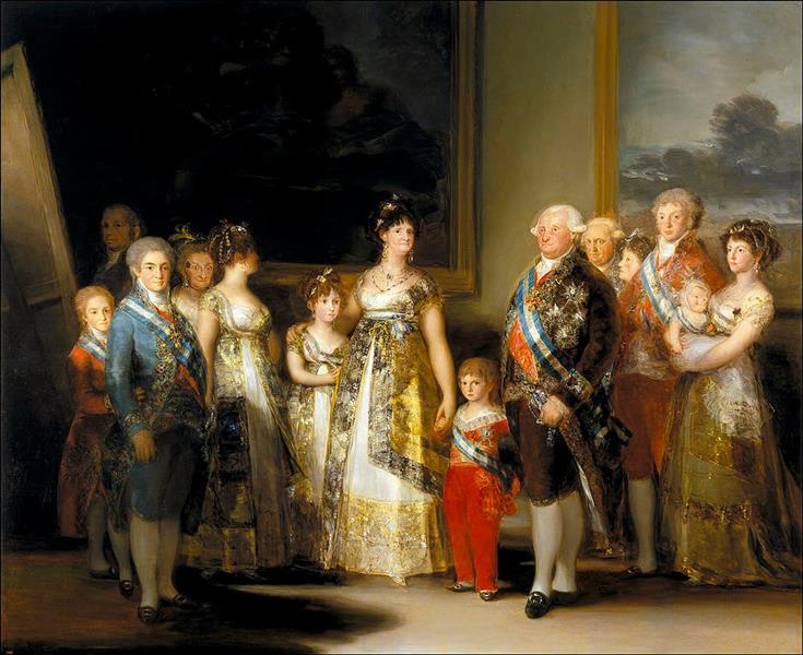 Charles IV of Spain and his family by Francisco Goya