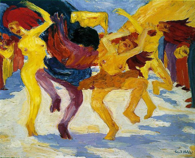 Dance Around the Golden Calf by Emil Nolde