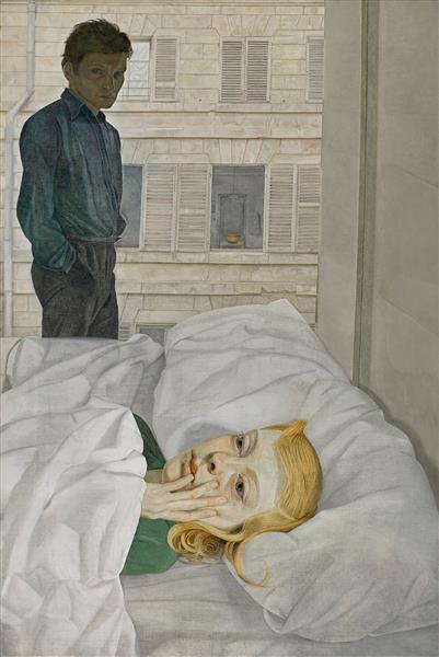 Hotel Bedroom by Lucian Freud