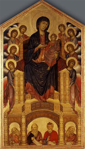 Madonna and Child Enthroned (Maesta) by Cimabue