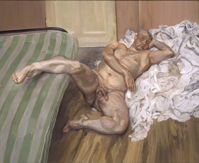 Man with Leg Up by Lucian Freud