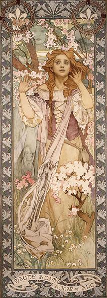 Maude Adams as Joan of Arc by Alphonse Mucha