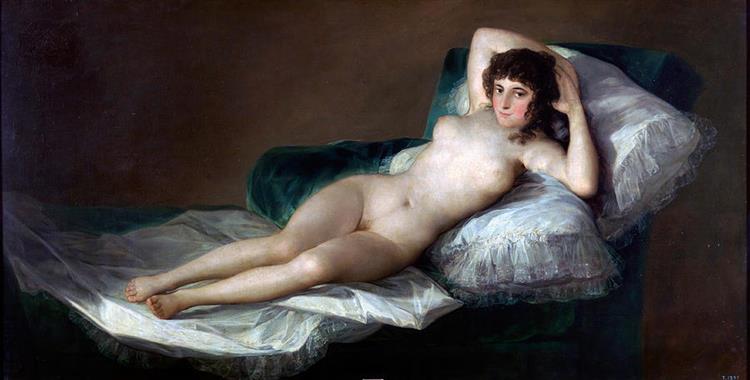 Nude Maja by Francisco Goya