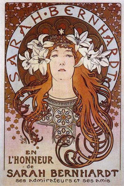 Sarah Bernhardt by Alphonse Mucha