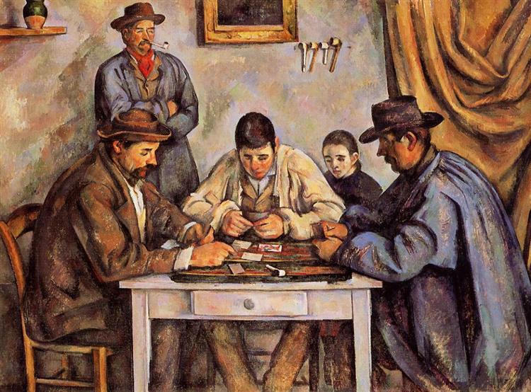 The Card Players by Paul Cezanne