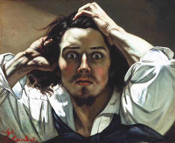 The Desperate Man (Self-Portrait) by Gustave Courbet