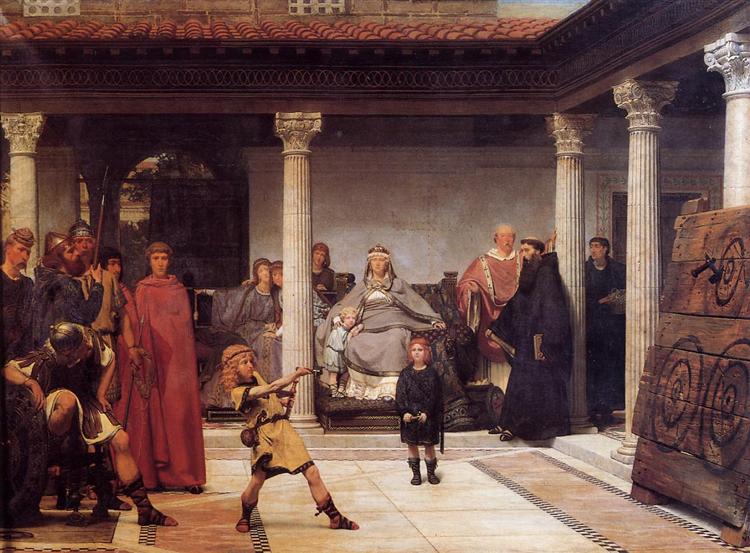 The Education of the Children of Clovis by Sir Lawrence Alma-Tadema