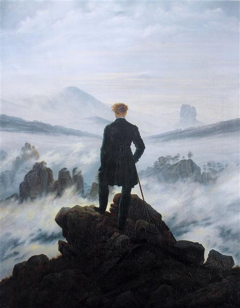 The Wanderer Above the Sea of Fog by Caspar David Friedrich