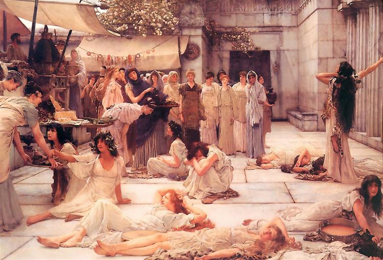 The Women of Amphissa by Sir Lawrence Alma-Tadema