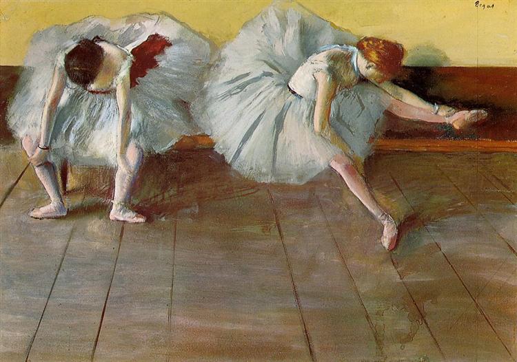 Two Ballet Dancers by Edgar Degas